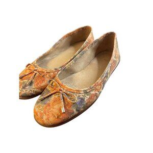Michelle D. Floral Slip On Round Toe Ballet Flat Shoes Sz 6